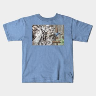 Scrub Jay on Sycamore Tree Kids T-Shirt